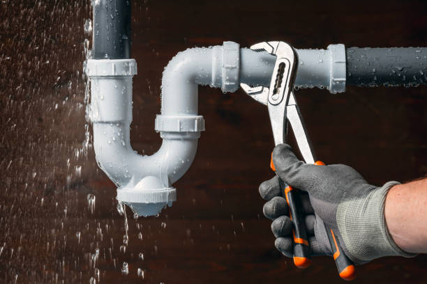 Professional Drain Cleaning technician working in Central City, IL